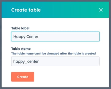 hck-setup-table-name